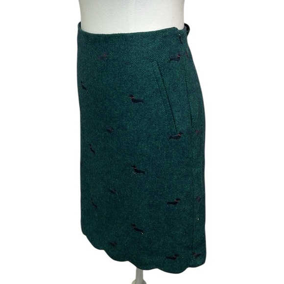 Talbots Dachshund Wool Blend Skirt - Picture 4 of 6